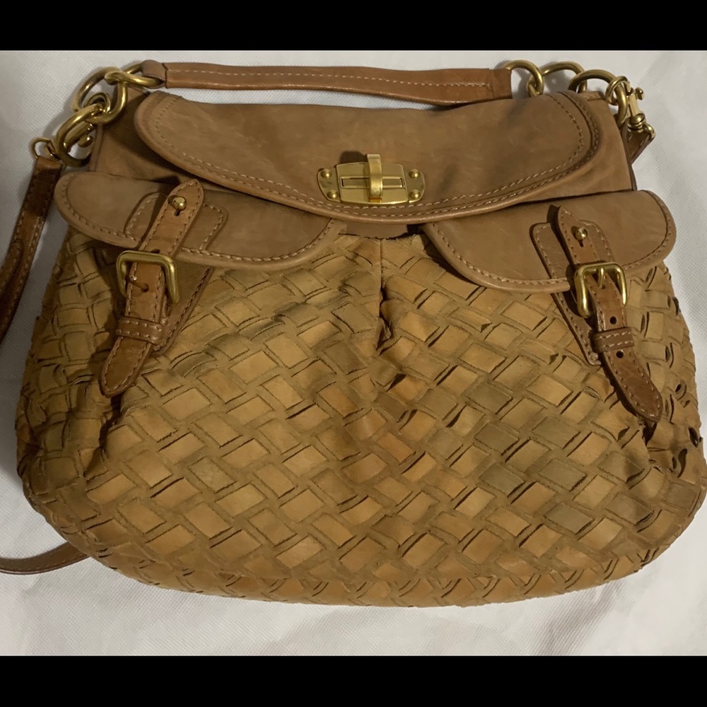 Authentic Miu Miu HandBag  Light Brown Leather